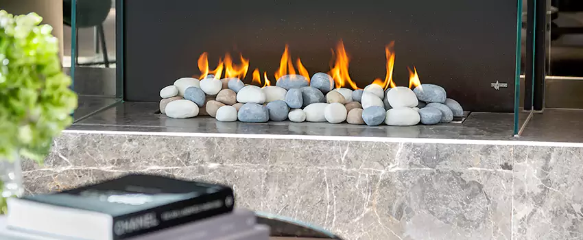 Double-Height Fireplace Design Refurbishment in Tsawwassen, British Columbia