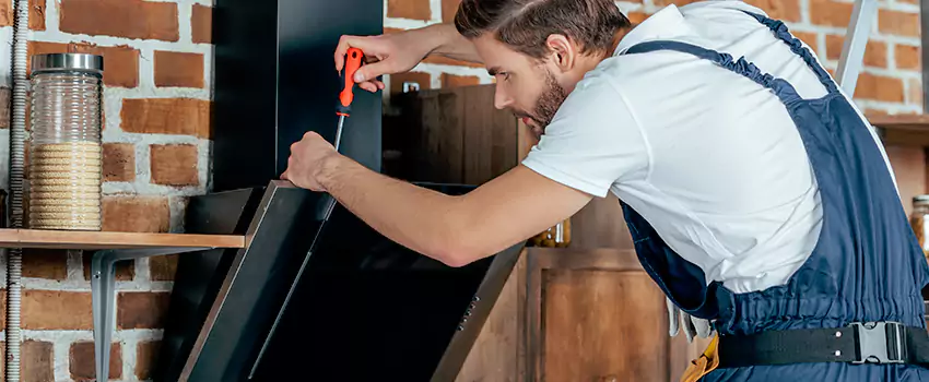 Old Rusted Metal Fireplace Repair And Replacement in Tsawwassen, BC