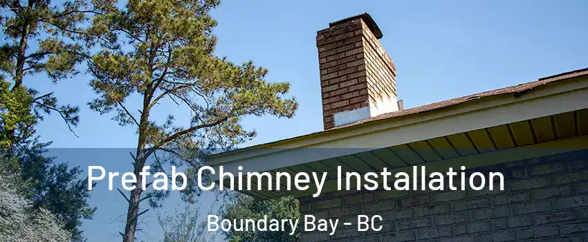 Prefab Chimney Installation Boundary Bay - BC